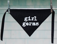 Girl Germs Dog Bandana Black