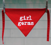 Girl Germs Dog Bandana Red