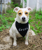 Riot Grrrl Pet Bandana Black