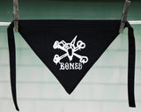 Vato Jack Rat Skull Dog Bandana Black